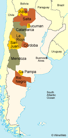 vignoble carte argentine